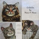 Mars & More Gobelin Kissen Katzengruppe Maine-Coon ca....