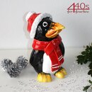 Tangoo Keramik-Pinguin mit rotem Schal und Mtze | TA-35801