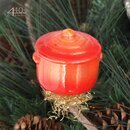 INGE-GLAS Weihnachts-Clip Koch-Topf orange | IG-1-135-13-OR