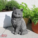 Kretakotta sitzende Katze Antiksteinguss H. ca. 26,5 cm |...