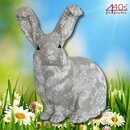 AM-Design Hase mit Langohr, silber, H ca. 37 cm | AM-88210