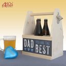 Contento Beer Caddy fr 6 Flaschen, DAD YOU ARE THE BEST,...