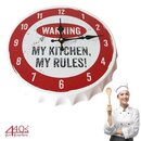 Contento Wanduhr CROWNS MY KITCHEN MY RULES! Metall |...