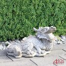 Kretakotta Chinesischer Glcksdrache Antiksteinguss L ca....