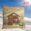 Mars & More Gobelin Kissen Alpen Chalet ca. 45x45cm