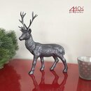 AM-Design Glitzer Hirsch anthrazit, H ca. 27cm