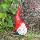 Tangoo Keramik-Wichtel mittelgrn gesprenkelt ca 24 cm H...