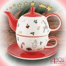 Mila Keramik Tee-Set Tea for One Frohes Fest | MI-992461