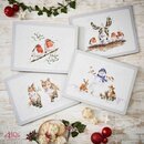 Wrendale Designs 4-teiliges Tisch-Set Chrismas-Tiere  |...