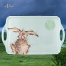 Wrendale Designs Melamin-Tablett Hase Morgenmuffel mit...