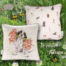 Wrendale Designs Baumwoll-Leinen Kissen Hund Spaniel...