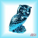 Odem Keramik Eule HEDWIG blau ca 25 cm H